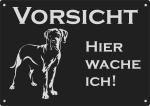 Deutsche Dogge | Aluminium Warnschild